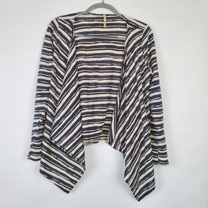 Poema open front drape knit cardigan like new
